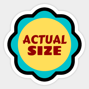 Actual Size - Cute Kids And Newborn Baby Sticker